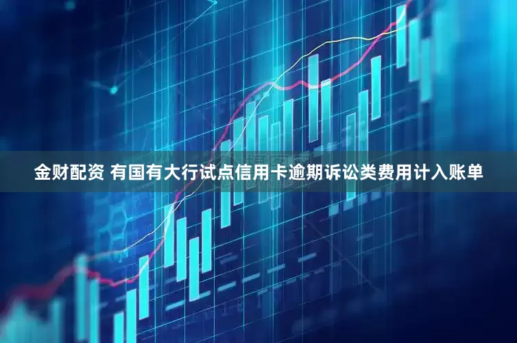 金财配资 有国有大行试点信用卡逾期诉讼类费用计入账单